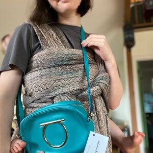 Ferragamo Teal Crossbody Bag